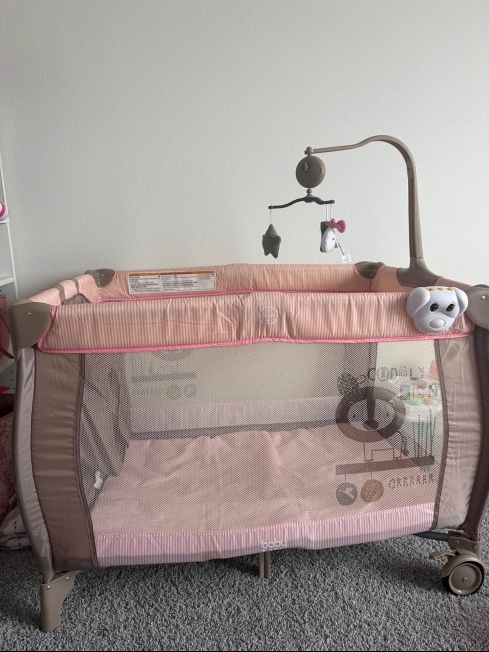 Costzon 3 in 1 Pink Pack and Play